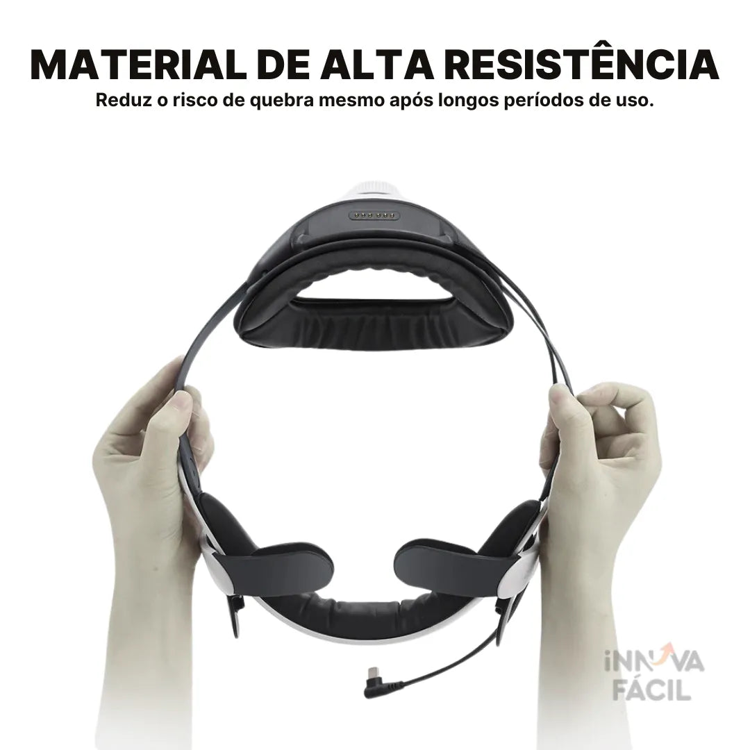 Cinta De Cabeça M3PRO Com Bateria Magnética 5200mAh Para Meta Quest 3 | Innova Fácil