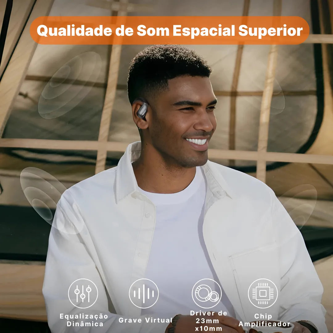 Fone Tradutor Miniso X28, Bluetooth 5.4 e Esportivo | Innova Fácil