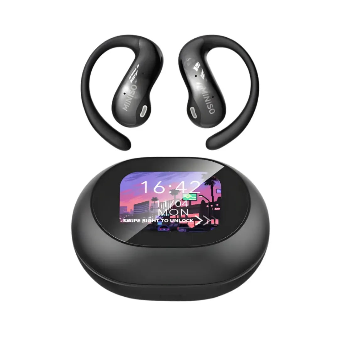 Fone Miniso MS188 Tradutor Bluetooth com Tela Touch e IA – Tradução em Tempo Real e Conectividade Avançada | Innova Fácil