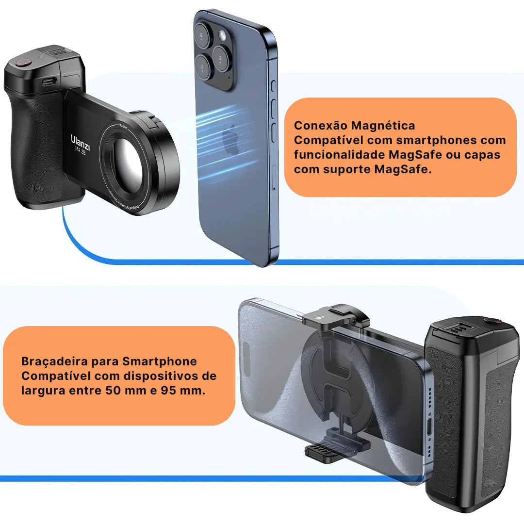Grip Bluetooth Estabilizador Para Smartphone Ulanzi MA35 | Innova Fácil