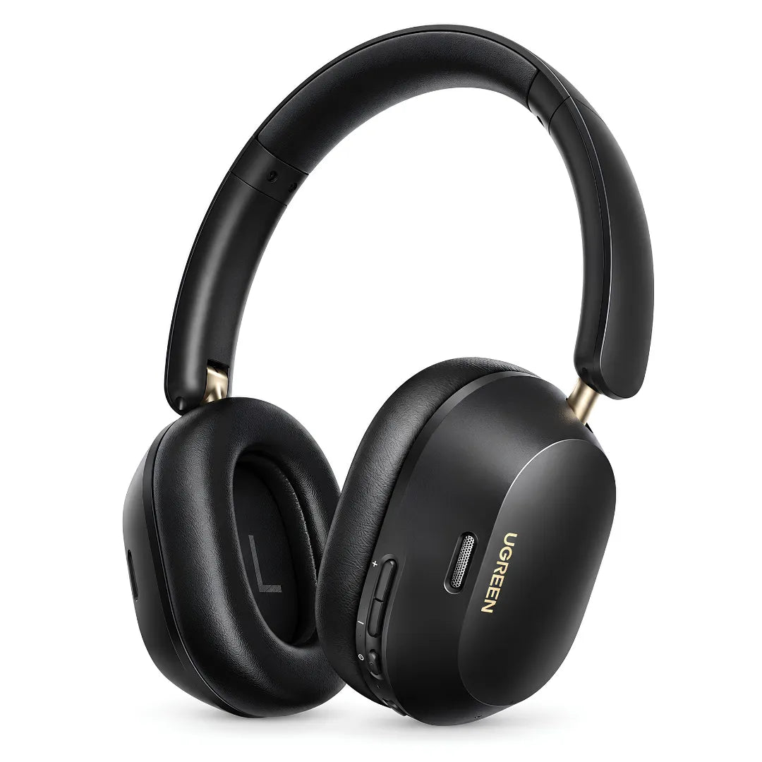 Headphone Bluetooth UGREEN Max5c Com Cancelamento de Ruído ANC 43dB, Áudio Hi-Res LDAC e Até 75 Horas de Bateria | Innova Fácil