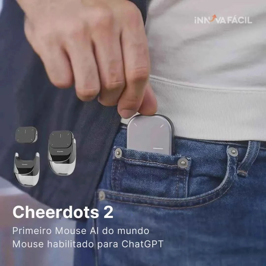Mouse Bluetooth Cheerdots 2 Design Inovador Para Reuniões e Escritórios | Innova Fácil