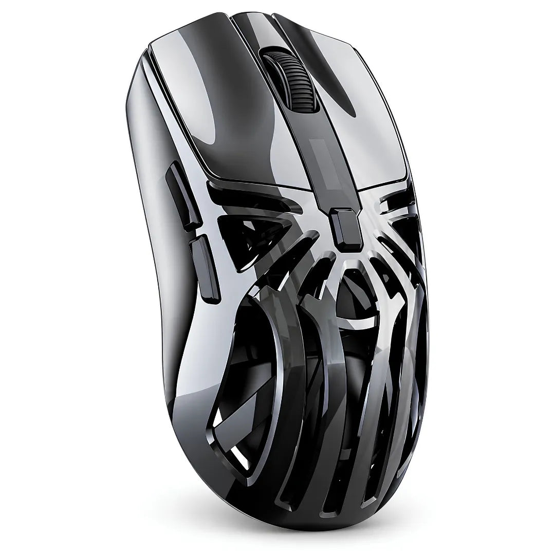 Mouse Gamer Sem Fio SMAILWOLF RS8 Bluetooth 3 Modos, Design Ergonômico Para Mãos Grandes | Innova Fácil