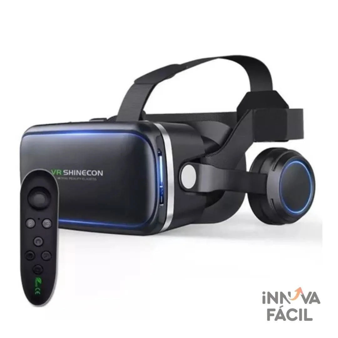 Óculos VR IMXA 3D – Realidade Virtual com Som Estéreo e Visão 360° | Innova Fácil