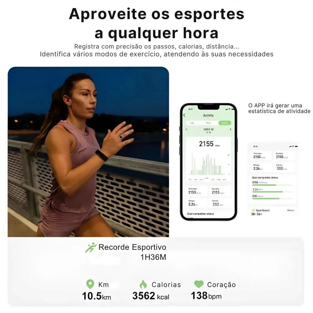 Anel Inteligente VITA Ring - A Prova D'Aguá | Innova Fácil