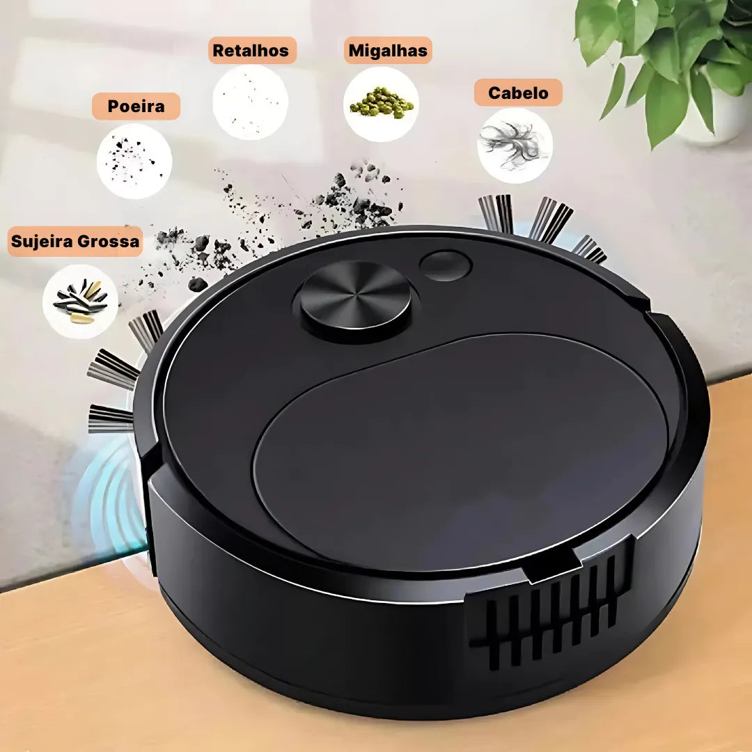 Aspirador Robô Inteligente InnovaClean para Limpeza Doméstica | Innova Fácil