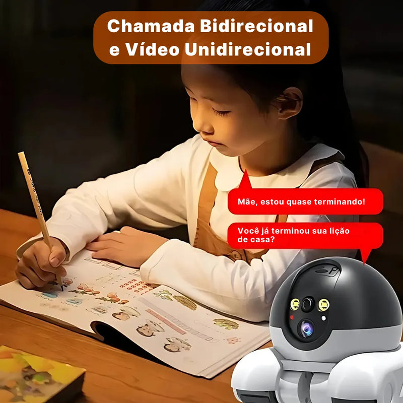 Câmera De Segurança SeC24  Wi-Fi Com Lente Dupla E Visão Panorâmica 360° Para Pets | Innova Fácil