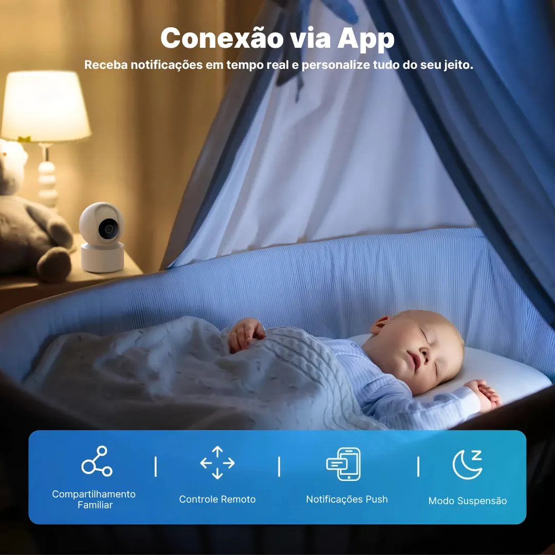 Câmera De Segurança Wi-Fi 3K IMILAB C22 Com Visão Noturna Colorida E Rotação 360° | Innova Fácil