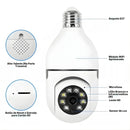 Câmera Lâmpada 1080p HD WiFi PTZ Com Visão Noturna E Áudio Bidirecional | Innova Fácil