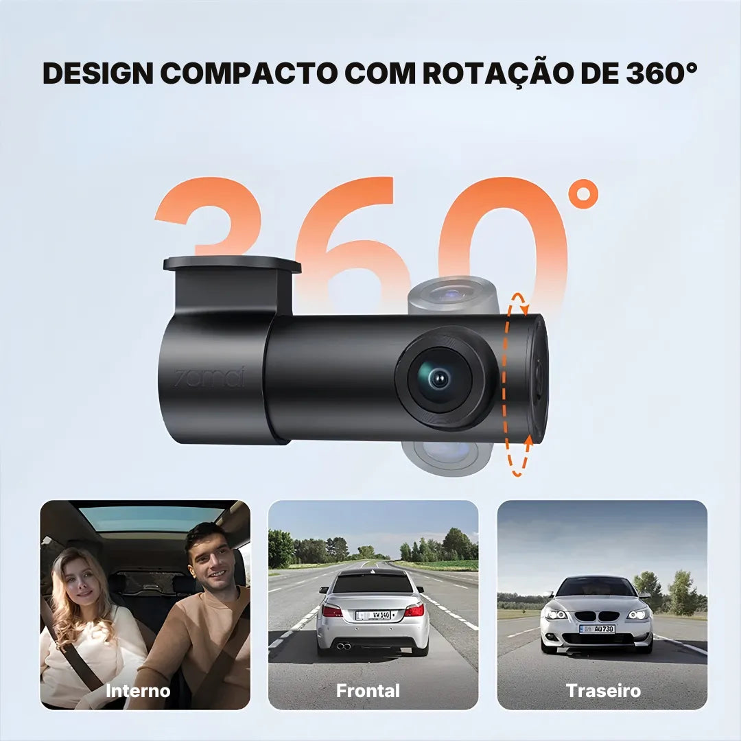 Câmera Veicular 70mai Dash Cam M310 Plus 2K com Visão Noturna | Innova Fácil