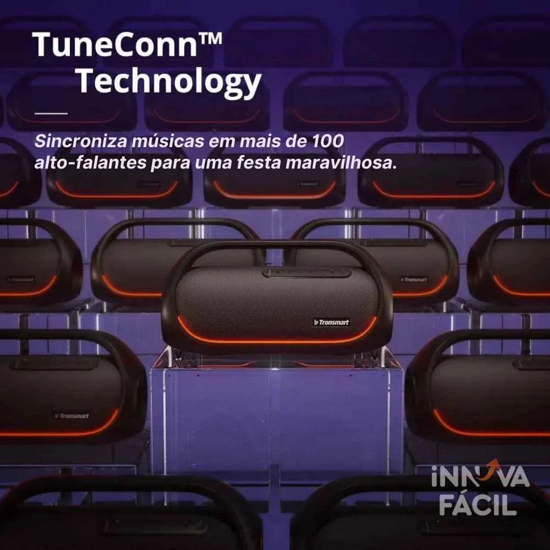 Caixa de Som Tronsmart Bang 60W com SoundPulse® e Bluetooth 5.3 | Innova Fácil