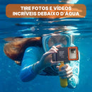 Capa de Mergulho A Prova D'Agua Shellbox IP68 para Celular até 6,9" | Innova Fácil