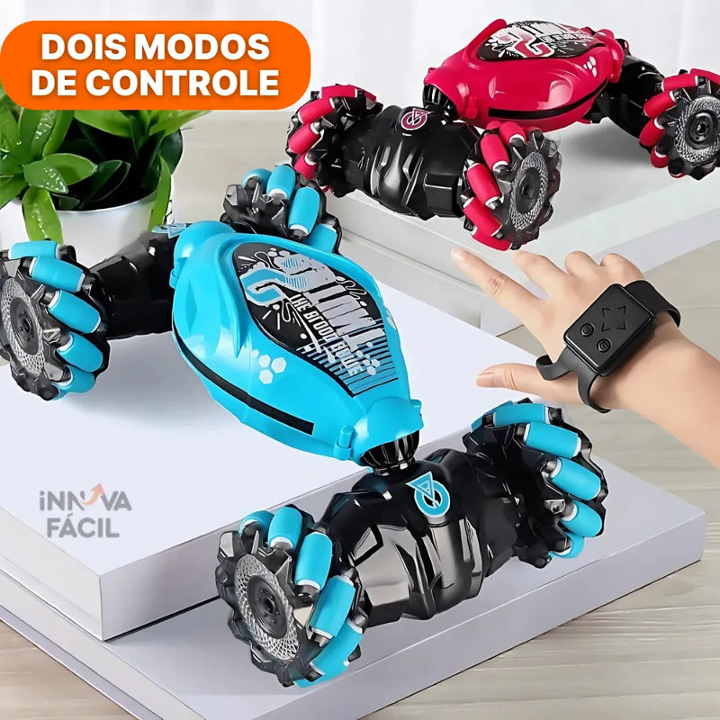 Carro de Acrobacias RC com Controle Remoto e Luz LED | Innova Fácil