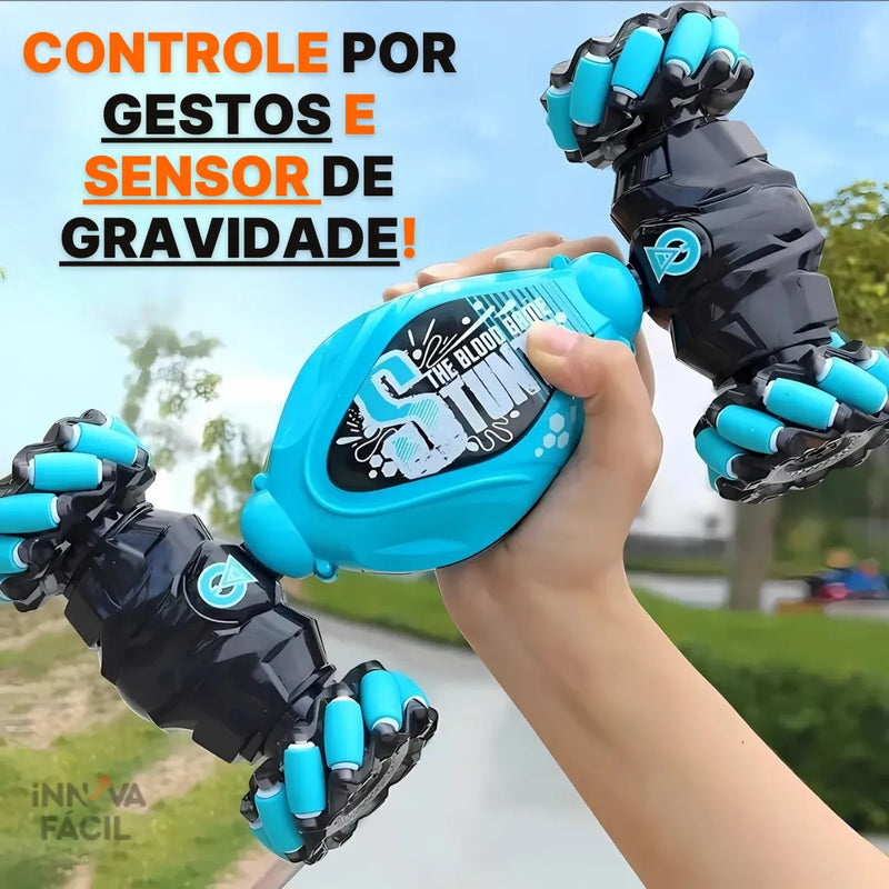 Carro de Acrobacias RC com Controle Remoto e Luz LED | Innova Fácil