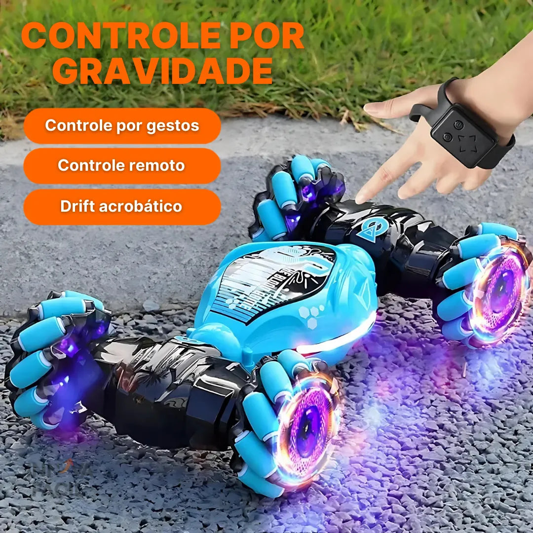Carro de Acrobacias RC com Controle Remoto e Luz LED | Innova Fácil