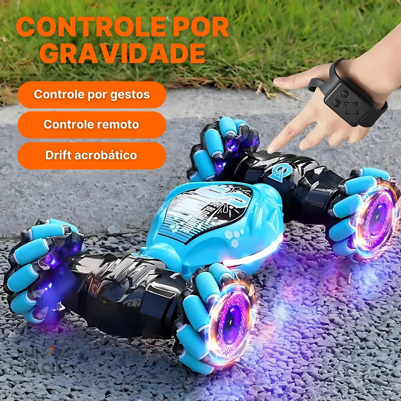 Carro de Acrobacias RC com Controle Remoto e Luz LED | Innova Fácil