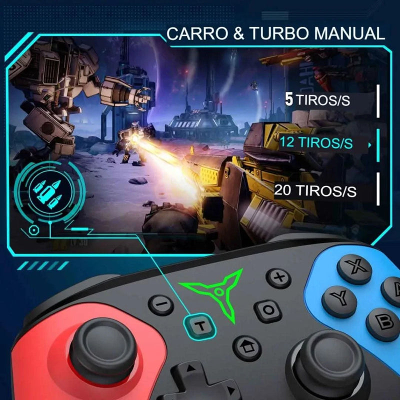 Controle Sem Fio Para Nintendo Switch & PC Com Botões Programáveis | Innova Fácil