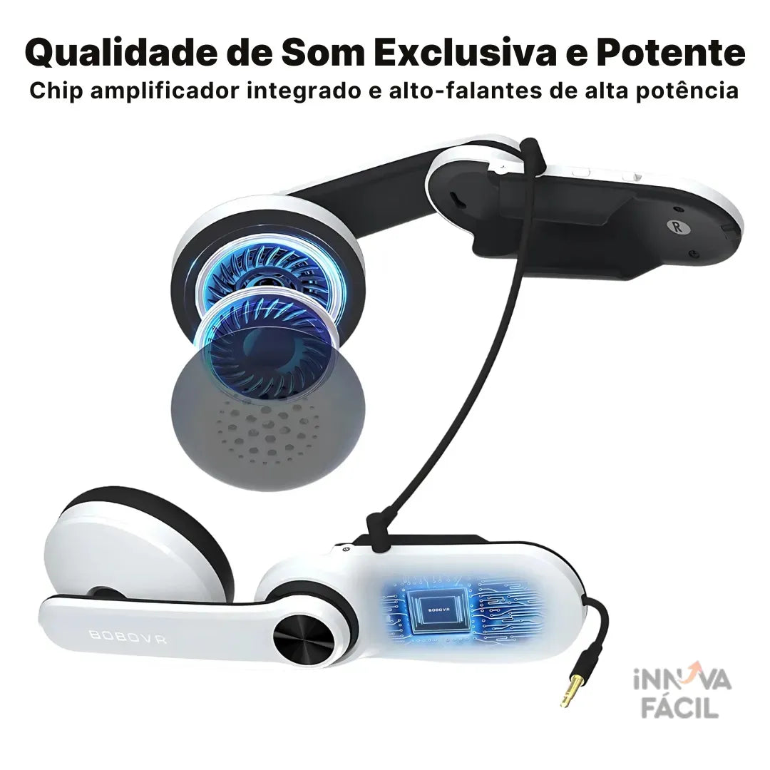 Fone BOBOVR A2 Com Amplificador Integrado Para Meta Quest 2 | Innova Fácil