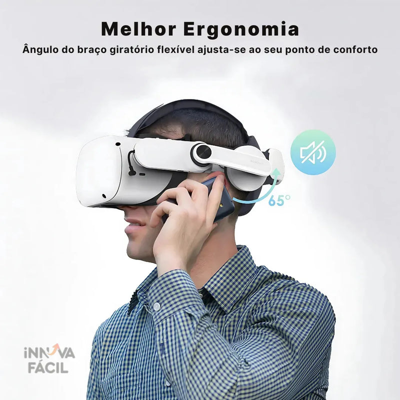 Fone BOBOVR A2 Com Amplificador Integrado Para Meta Quest 2 | Innova Fácil