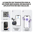 Fone Bluetooth Erazer XF28 PRO com Tradução em Tempo Real + Power Bank Grátis | Innova Fácil
