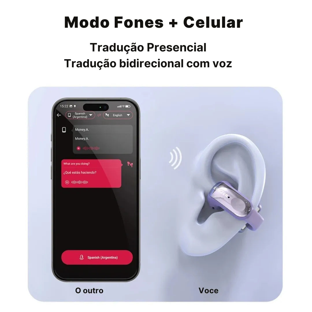 Fone Bluetooth Erazer XF28 PRO com Tradução em Tempo Real - OFERTA EXCLUSIVA 🔥