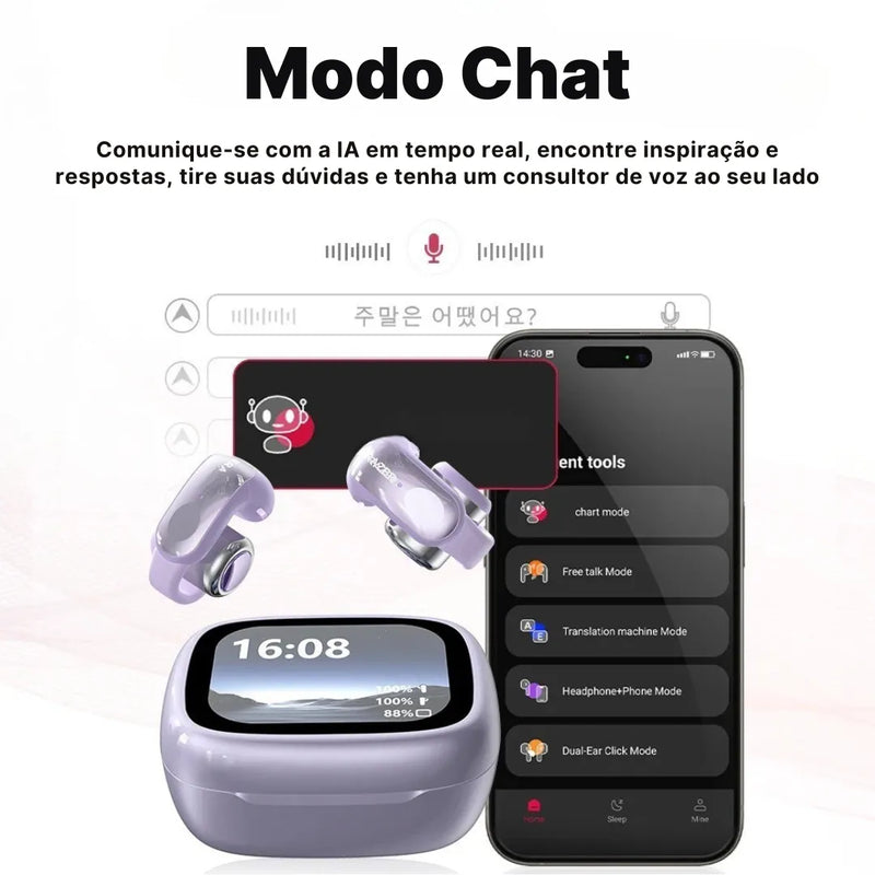 Fone Bluetooth Erazer XF28 PRO com Tradução em Tempo Real - OFERTA EXCLUSIVA 🔥