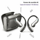 Fone Bluetooth HTC23 com Tradução por App, Som Envolvente e Controle Touch | Innova Fácil