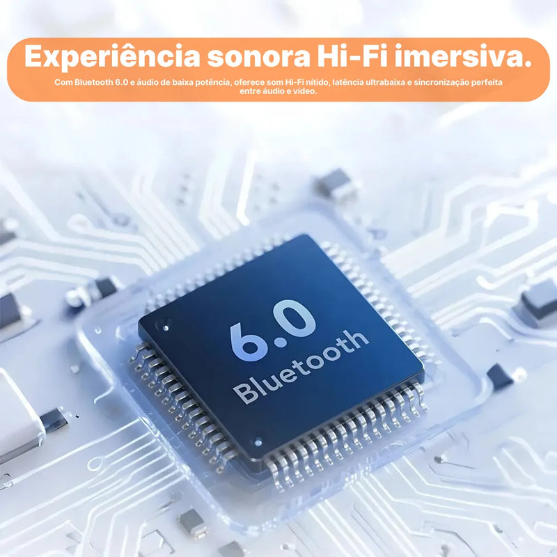 Fone Bluetooth MINISO MS212 com Monitor Cardíaco e Controle Touch | Innova Fácil