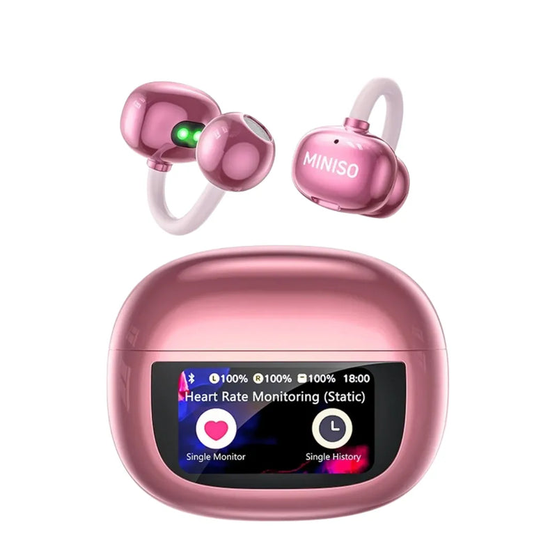 Fone Bluetooth MINISO MS212 com Monitor Cardíaco e Controle Touch | Innova Fácil