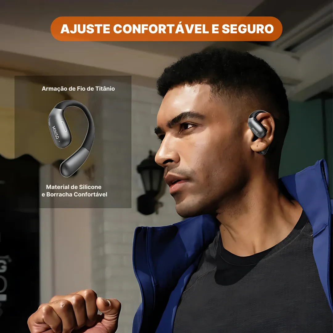 Fone Bluetooth MINISO X28 Com Bluetooth 5.4, Controle Por Toque E Bateria De Longa Duração | Innova Fácil