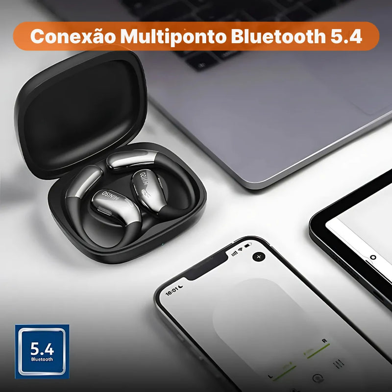 Fone Bluetooth MINISO X28 Com Bluetooth 5.4, Controle Por Toque E Bateria De Longa Duração | Innova Fácil