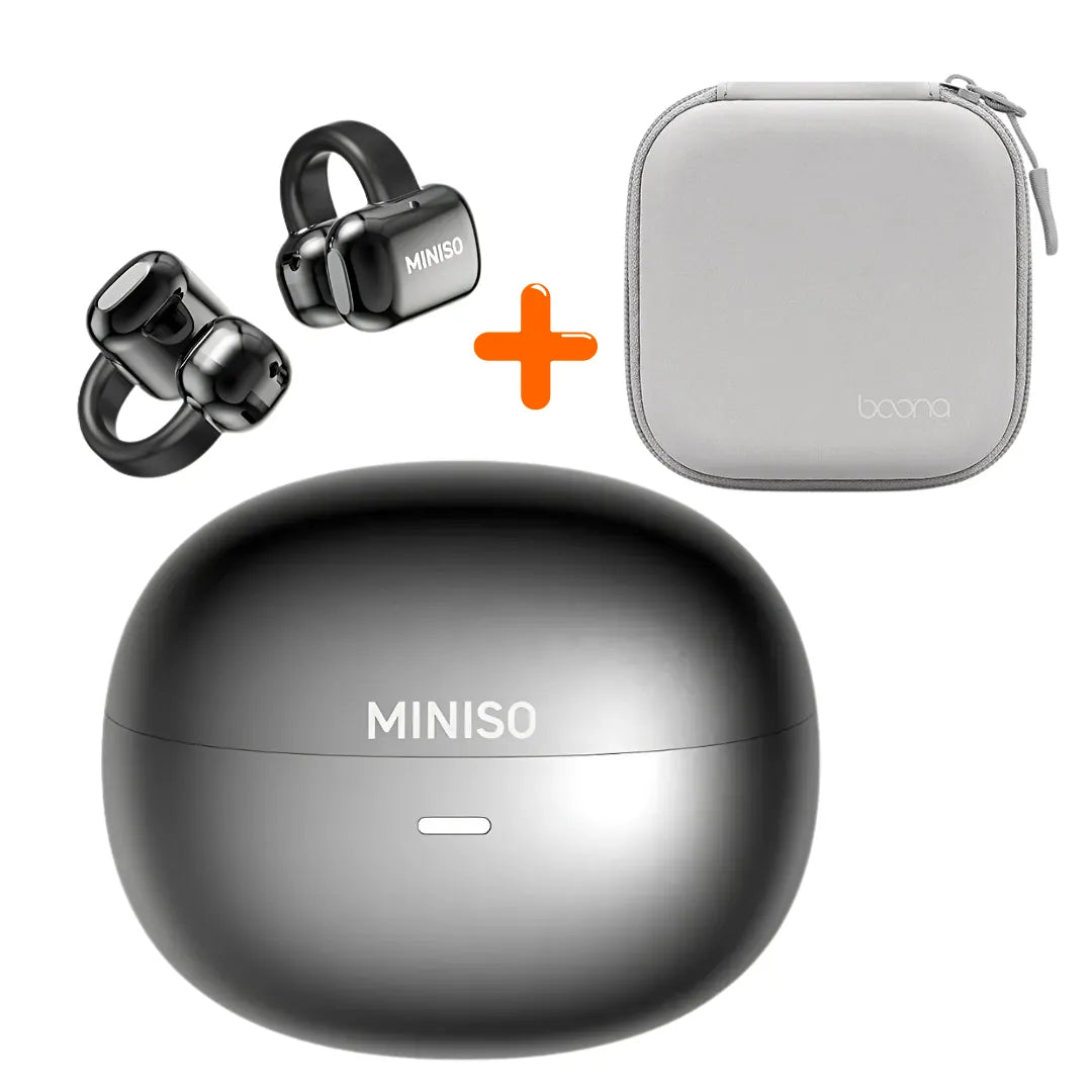 Fone Bluetooth Miniso MS198 Com Tradutor AI + Case Organizadora | Innova Fácil