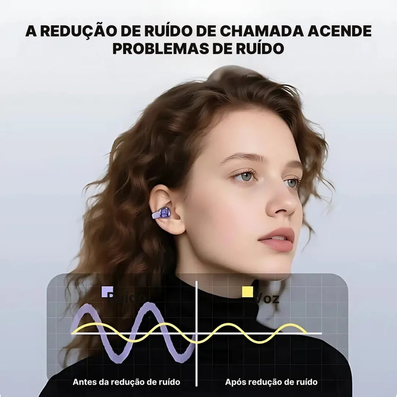 Fone Bluetooth Miniso MS198 Com Tradutor AI + Case Organizadora | Innova Fácil