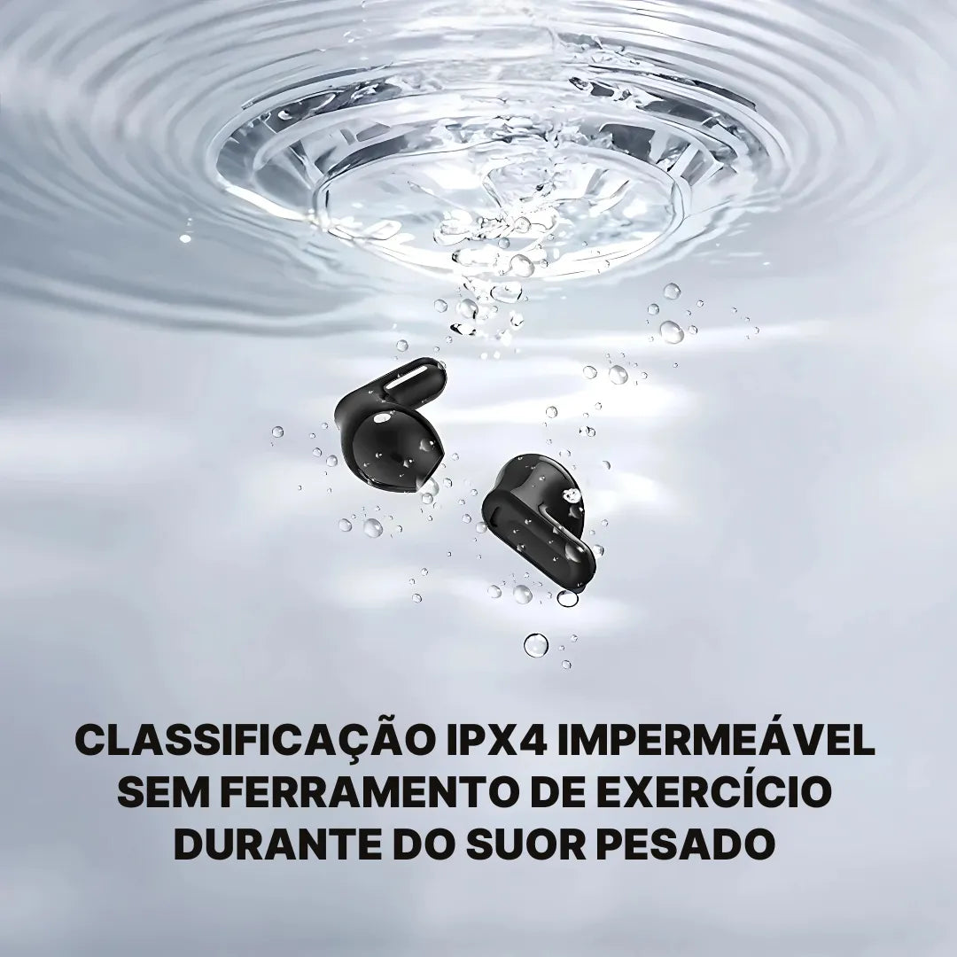Fone Bluetooth Tradutor HTC20 com IA, ENC e Toque Inteligente | Innova Fácil