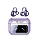 Fone Bluetooth Tradutor MINISO MS201 com Tradução em Tempo Real, ENC, 135 Idiomas e Estojo de Carga | Innova Fácil