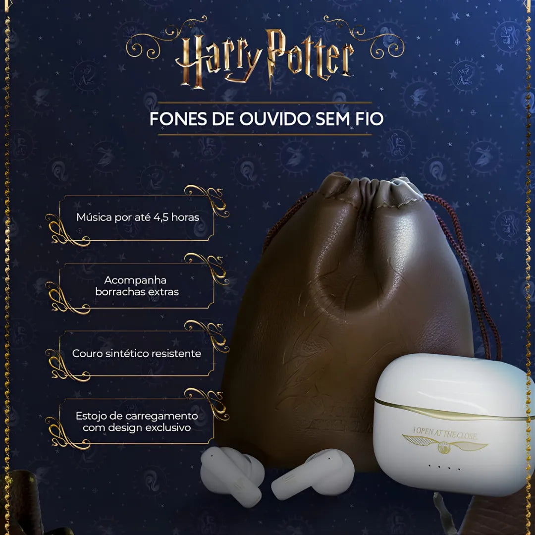 Fone De Ouvido Bluetooth TWS Sonorus Harry Potter | Innova Fácil