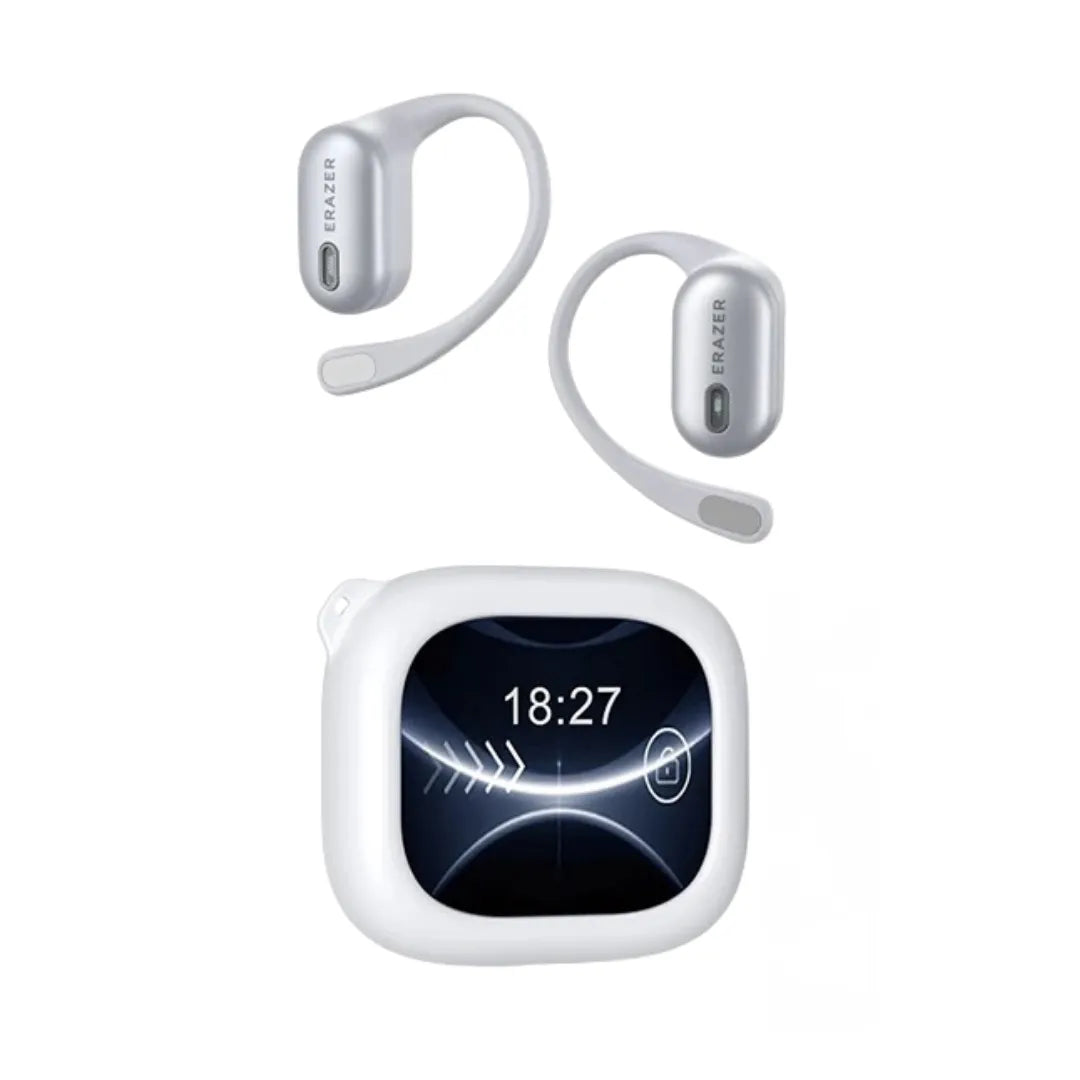 Fone Tradutor AI ERAZER XF38 Open-Ear Bluetooth 5.4 Com Tela Touch | Innova Fácil