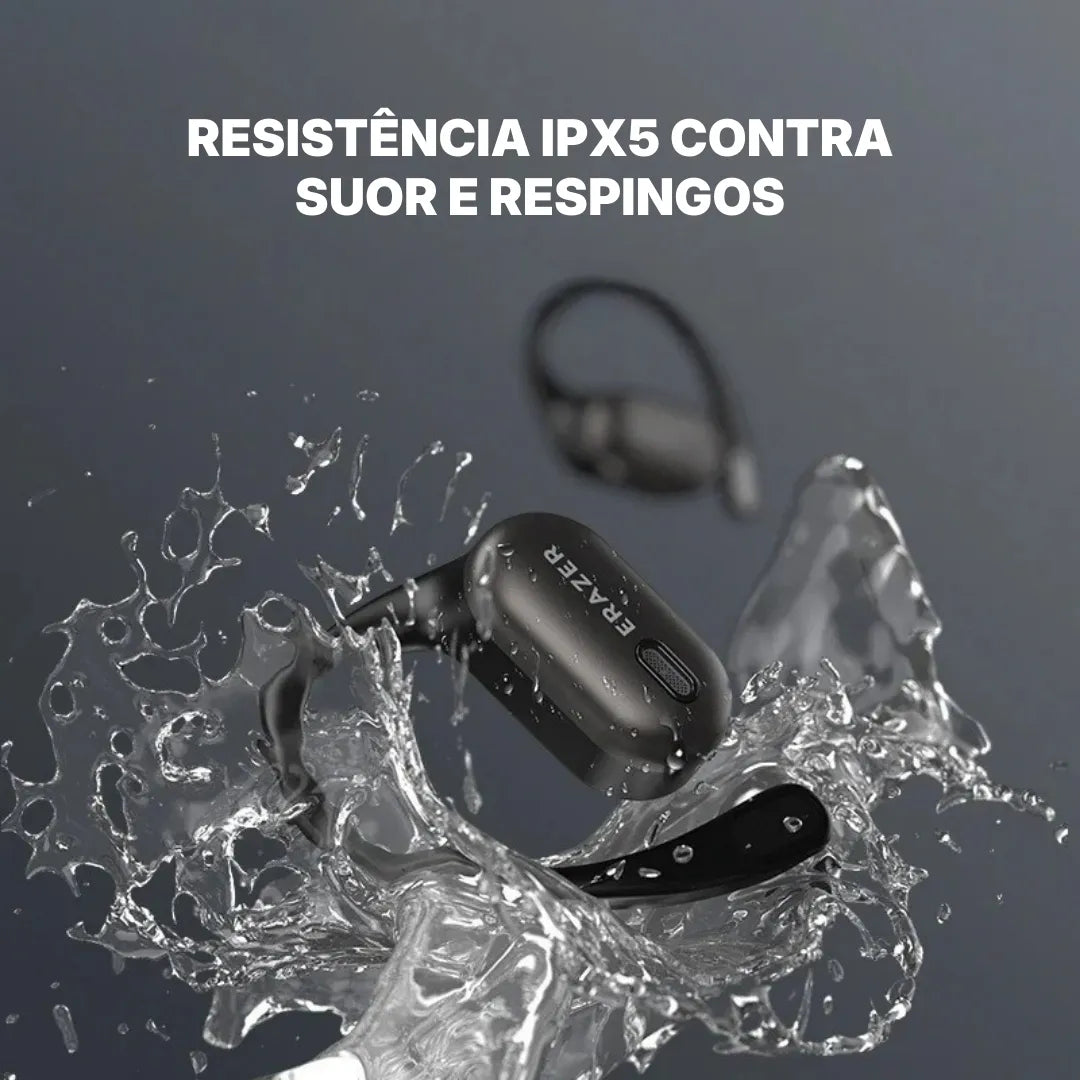 Fone Tradutor AI ERAZER XF38 Open-Ear Bluetooth 5.4 Com Tela Touch | Innova Fácil