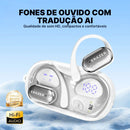 Fone Tradutor Bluetooth Erazer XF56 Open-Ear OWS, Som Envolvente e AI Translator | Innova Fácil