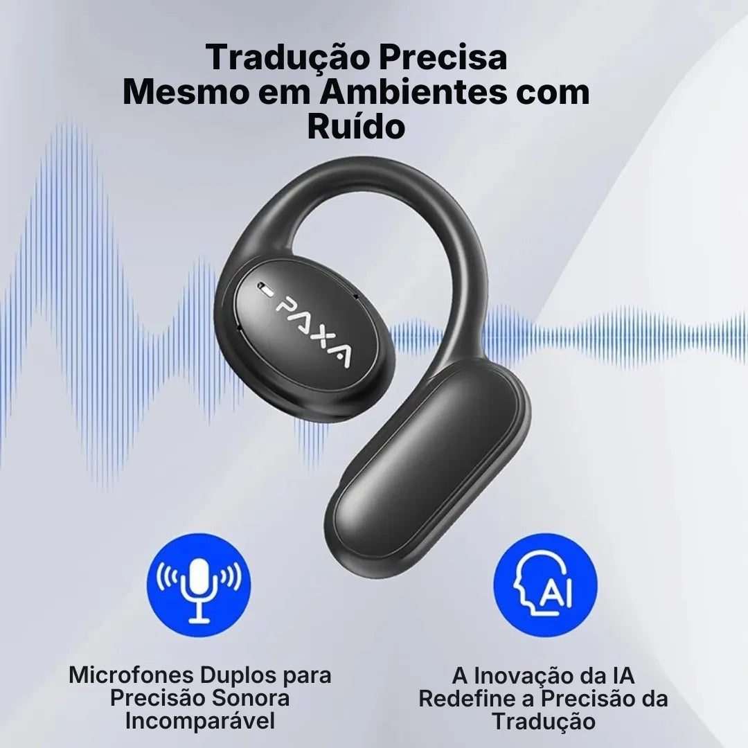 Fone Tradutor Inteligente PAXA Com Tradução Em 128 Idiomas | Innova Fácil