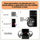Fone Tradutor MINISO MS209 I.A Open Ear com 134 Idiomas e Design Ergonômico | Innova Fácil