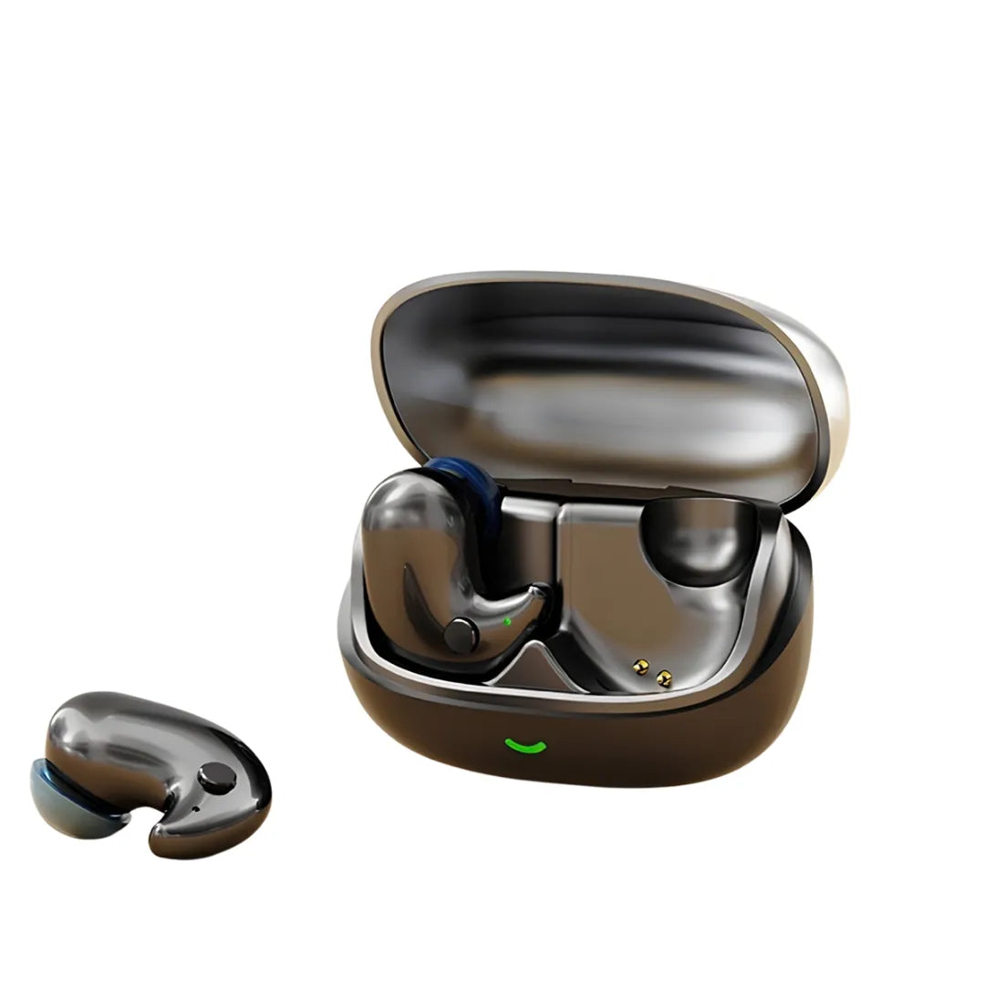Fone de Ouvido Bluetooth MD558 Mini Invisível para Dormir com Display LED | Innova Fácil