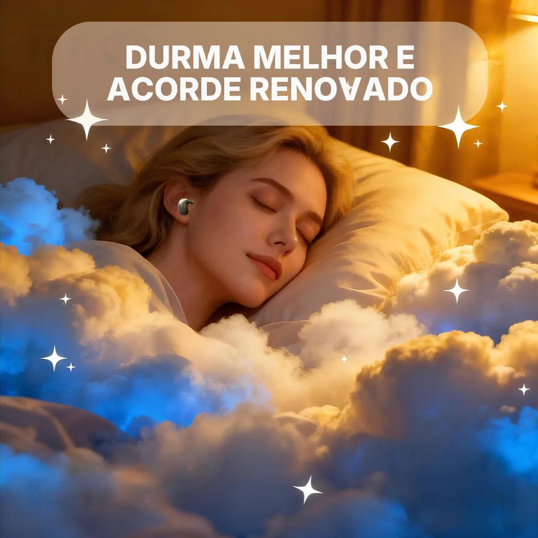 Fone de Ouvido Bluetooth MD558 Mini Invisível para Dormir com Display LED | Innova Fácil