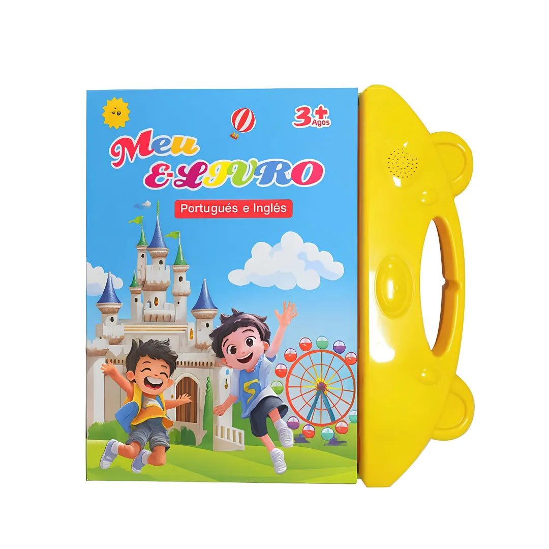Livro Infantil Bilíngue Português e Inglês Interativo com Som e Toque Inteligente | Innova Fácil