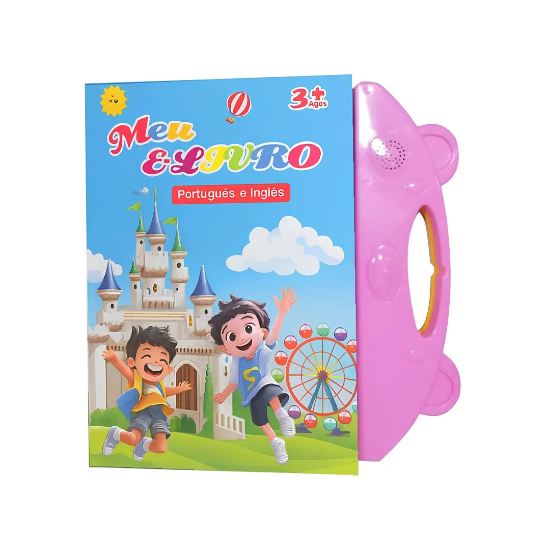 Livro Infantil Bilíngue Português e Inglês Interativo com Som e Toque Inteligente | Innova Fácil