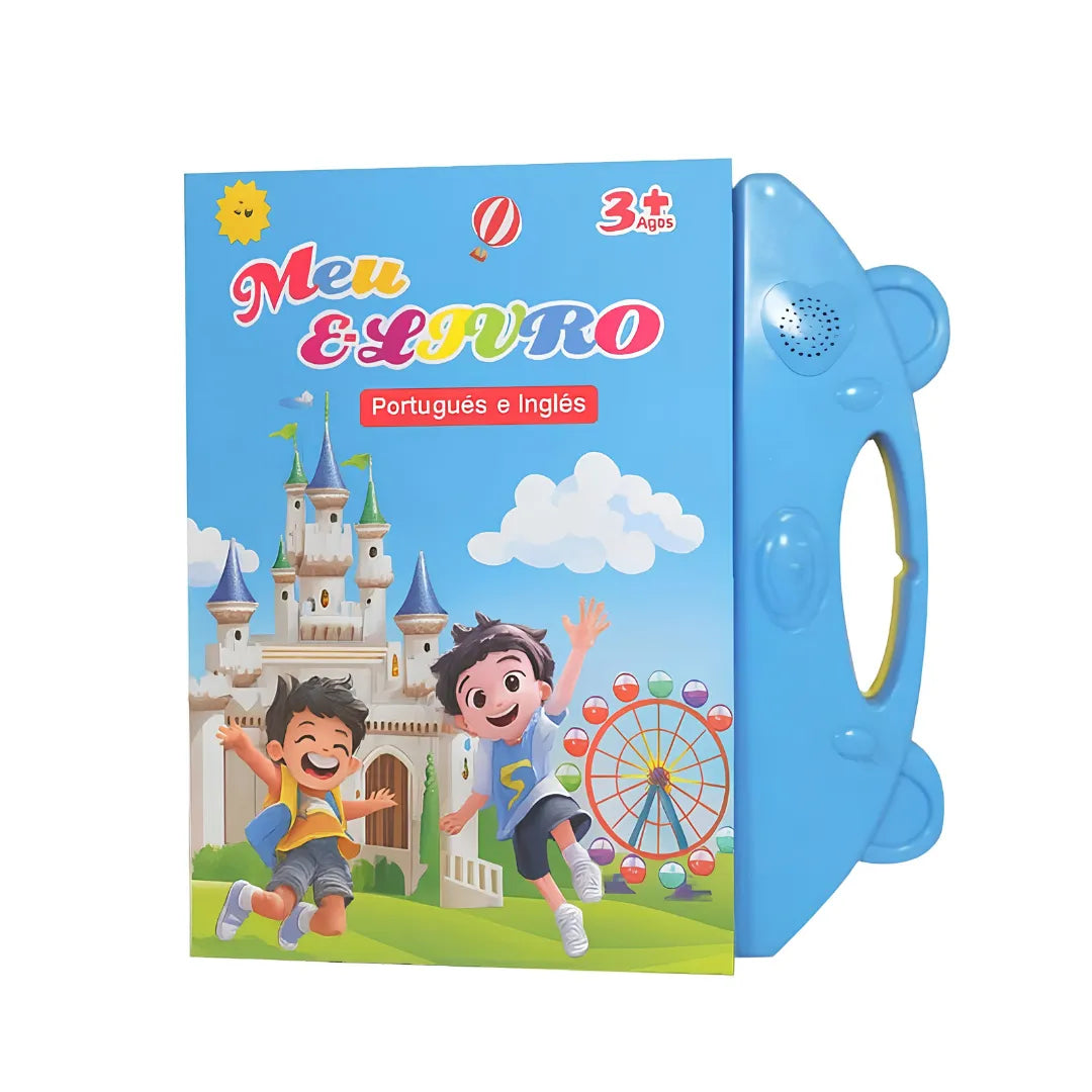 Livro Infantil Bilíngue Português e Inglês Interativo com Som e Toque Inteligente | Innova Fácil