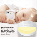 Máquina de Ruído Branco com Luz de Respiração e 6 Sons para Sono | Innova Fácil