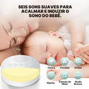 Máquina de Ruído Branco com Luz de Respiração e 6 Sons para Sono | Innova Fácil