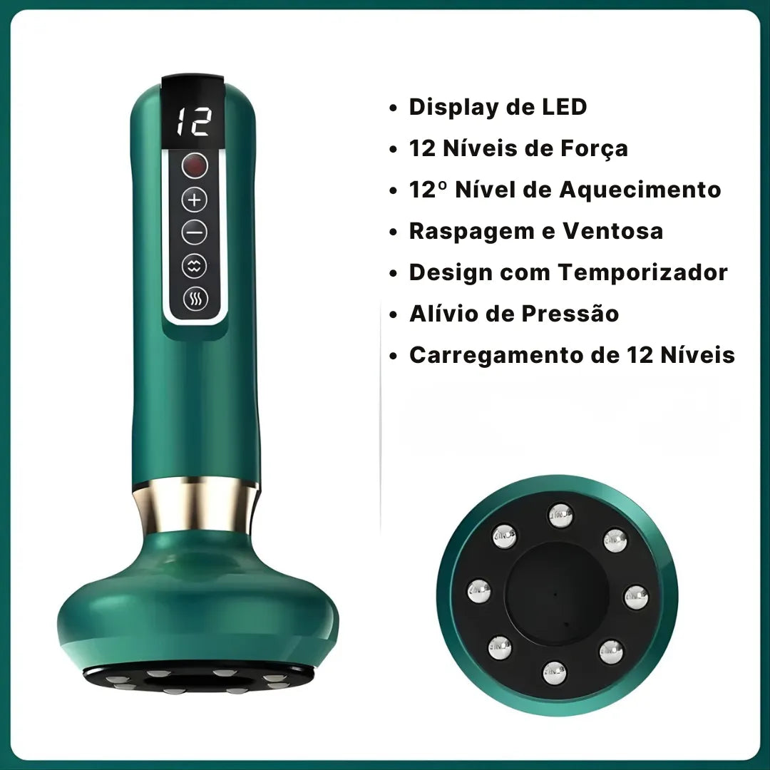 Massageador A Vácuo Salorie 12 Níveis De Calor Infravermelho | Innova Fácil