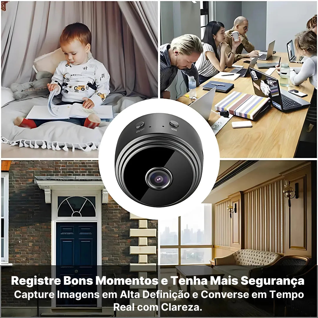 Mini Câmera Espiã A9 Com Visão Noturna e Detecção de Movimento | Innova Fácil